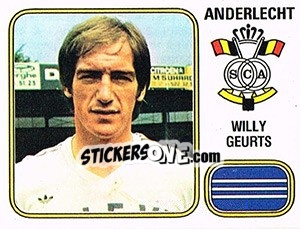Figurina Willy Geurts - Football Belgium 1980-1981 - Panini
