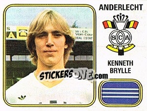 Sticker Kenneth Brylle - Football Belgium 1980-1981 n. 20 - Panini