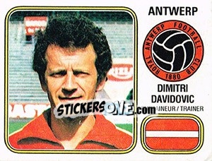 Sticker Dimitri Davidovic - Football Belgium 1980-1981 n. 24 - Panini