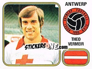 Sticker Theo Vermeir - Football Belgium 1980-1981 - Panini