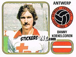 Sticker Danny Koekelcoren - Football Belgium 1980-1981 - Panini