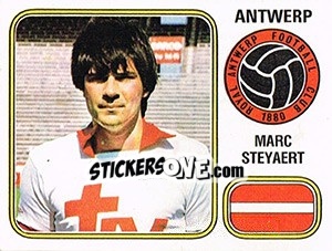 Figurina Marc Steyaert - Football Belgium 1980-1981 - Panini