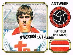 Sticker Patrick Ipermans - Football Belgium 1980-1981 - Panini