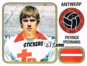 Sticker Patrick Ipermans - Football Belgium 1980-1981 n. 32 - Panini