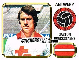 Figurina Gaston Boeckstaens - Football Belgium 1980-1981 - Panini