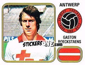 Sticker Gaston Boeckstaens - Football Belgium 1980-1981 n. 33 - Panini
