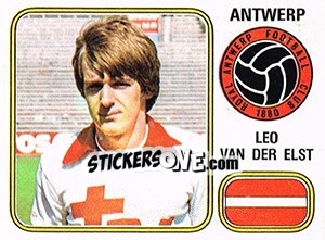 Sticker Leo van der Elst - Football Belgium 1980-1981 - Panini