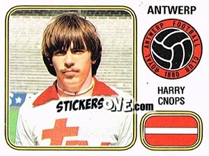 Sticker Harry Cnops - Football Belgium 1980-1981 - Panini