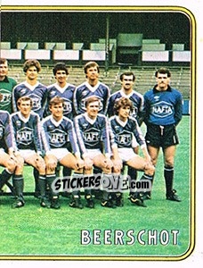 Figurina Team - Football Belgium 1980-1981 n. 41 - Panini