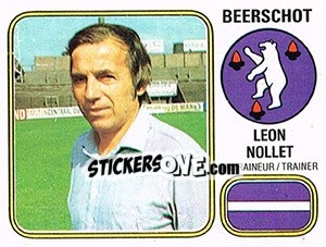 Figurina Leon Nollet - Football Belgium 1980-1981 - Panini