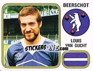 Sticker Louis van Gucht - Football Belgium 1980-1981 n. 44 - Panini