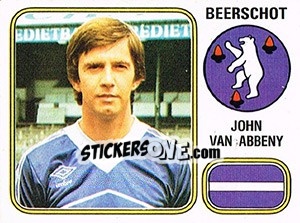 Sticker John van Abbeny - Football Belgium 1980-1981 n. 48 - Panini