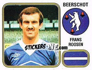 Sticker Frans Roosen - Football Belgium 1980-1981 n. 50 - Panini