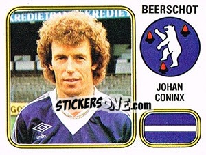 Sticker Johan Coninx - Football Belgium 1980-1981 n. 51 - Panini
