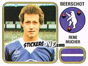 Figurina Rene Mucher - Football Belgium 1980-1981 - Panini