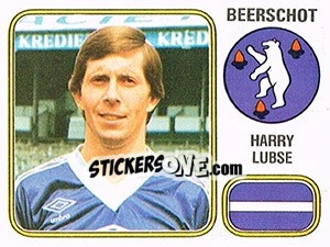 Sticker Harry Lubse - Football Belgium 1980-1981 - Panini
