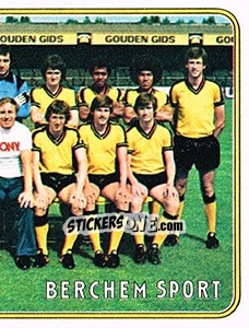 Figurina Team - Football Belgium 1980-1981 - Panini