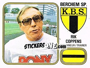 Sticker Rik Coppens - Football Belgium 1980-1981 n. 60 - Panini