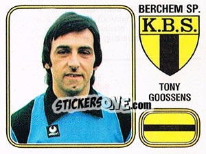 Figurina Tony Goossens - Football Belgium 1980-1981 n. 61 - Panini