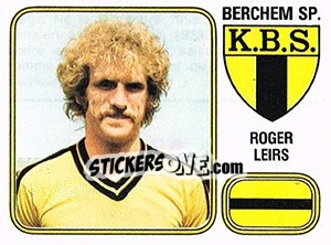 Cromo Roger Leirs - Football Belgium 1980-1981 - Panini