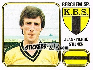 Cromo Jean-Pierre Stijnen - Football Belgium 1980-1981 - Panini