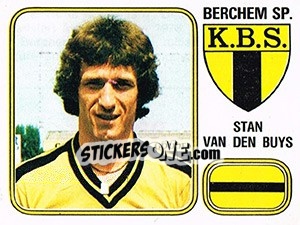 Sticker Stan van den Buys - Football Belgium 1980-1981 - Panini