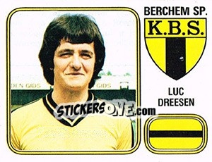 Figurina Luc Dreesen - Football Belgium 1980-1981 n. 69 - Panini