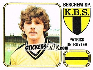 Figurina Patrick de Ruyter - Football Belgium 1980-1981 - Panini