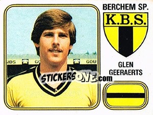 Sticker Glen Geeraerts - Football Belgium 1980-1981 n. 71 - Panini