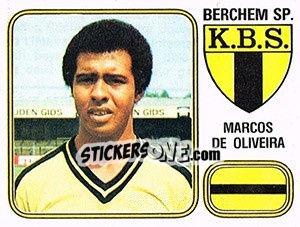 Sticker Marcos de Oliveira - Football Belgium 1980-1981 - Panini