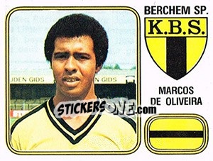 Sticker Marcos de Oliveira - Football Belgium 1980-1981 n. 72 - Panini