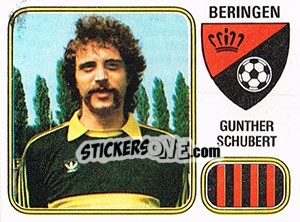 Sticker Gunther Schubert - Football Belgium 1980-1981 - Panini