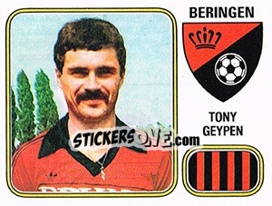Sticker Tony Geypen - Football Belgium 1980-1981 - Panini
