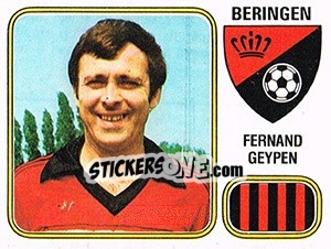 Figurina Fernand Geypen - Football Belgium 1980-1981 - Panini