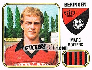 Figurina Marc Rogiers - Football Belgium 1980-1981 - Panini