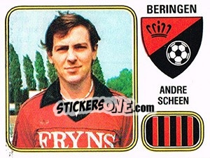 Sticker Andre Scheen - Football Belgium 1980-1981 - Panini