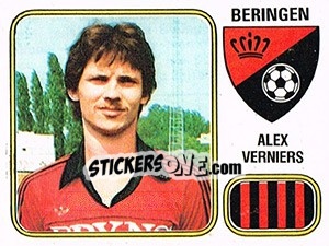 Sticker Alex Verniers - Football Belgium 1980-1981 - Panini