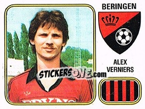 Sticker Alex Verniers - Football Belgium 1980-1981 n. 86 - Panini