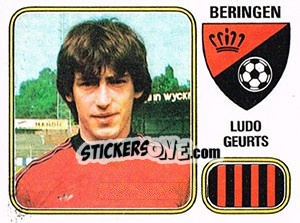 Sticker Ludo Geurts - Football Belgium 1980-1981 - Panini