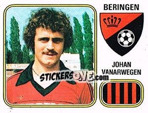Sticker Johan Vanarwegen - Football Belgium 1980-1981 n. 88 - Panini