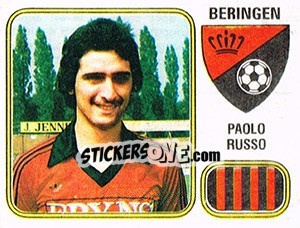 Figurina Paolo Russo - Football Belgium 1980-1981 - Panini