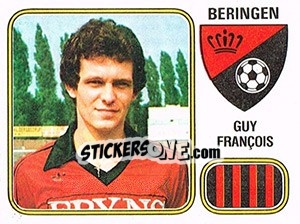 Sticker Guy Francois - Football Belgium 1980-1981 n. 90 - Panini