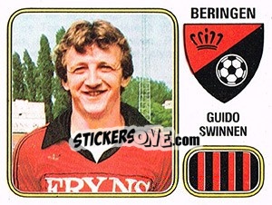 Sticker Guido Swinnen - Football Belgium 1980-1981 n. 91 - Panini