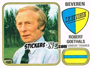 Sticker Robert Goethals - Football Belgium 1980-1981 - Panini