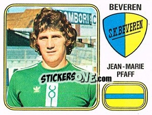 Sticker Jean-Marie Pfaff - Football Belgium 1980-1981 - Panini
