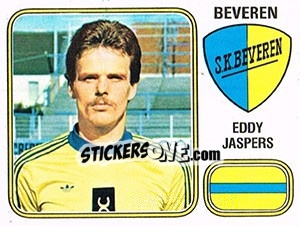 Figurina Eddy Jaspers - Football Belgium 1980-1981 - Panini