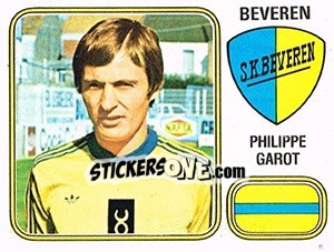 Figurina Philippe Garot - Football Belgium 1980-1981 - Panini