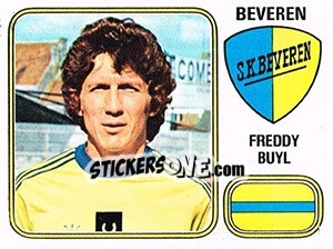Sticker Freddy Buyl - Football Belgium 1980-1981 - Panini