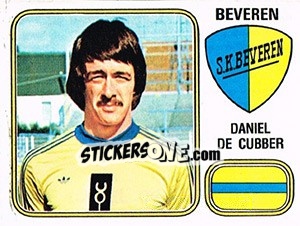 Sticker Daniel de Cunner - Football Belgium 1980-1981 - Panini
