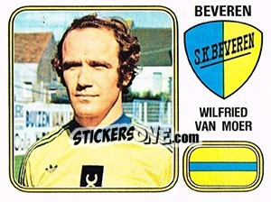 Sticker Wilfried van Moer - Football Belgium 1980-1981 - Panini